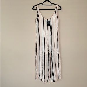 Striped Culottes Romper